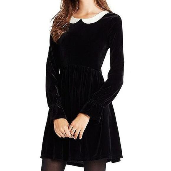 BCBG Dresses & Skirts - BCBG Velvet Dress Womens S Dollette Wednesday Addams Party Witchy Dark Academia